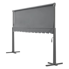 Store banne autoportant à double pente 400 x 300 x 260 cm gris foncé 03_0008294