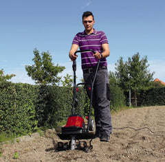 Einhell Motobineuse électrique GC-RT 1545 M (puissance de 1 500 W, moteur série, interrupteur de sécurité 2 points, débrayage anti-surcharge, guidon repliable, fraises de binage robustes)