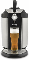 H.Koenig Tireuse à Bière compatible tous Fûts Universels Pressurisés de 5L Inox BW1778, Machine, Pompe, Pression domestique, Professionnelle, Universelle, Refroidissement intégré 4°C