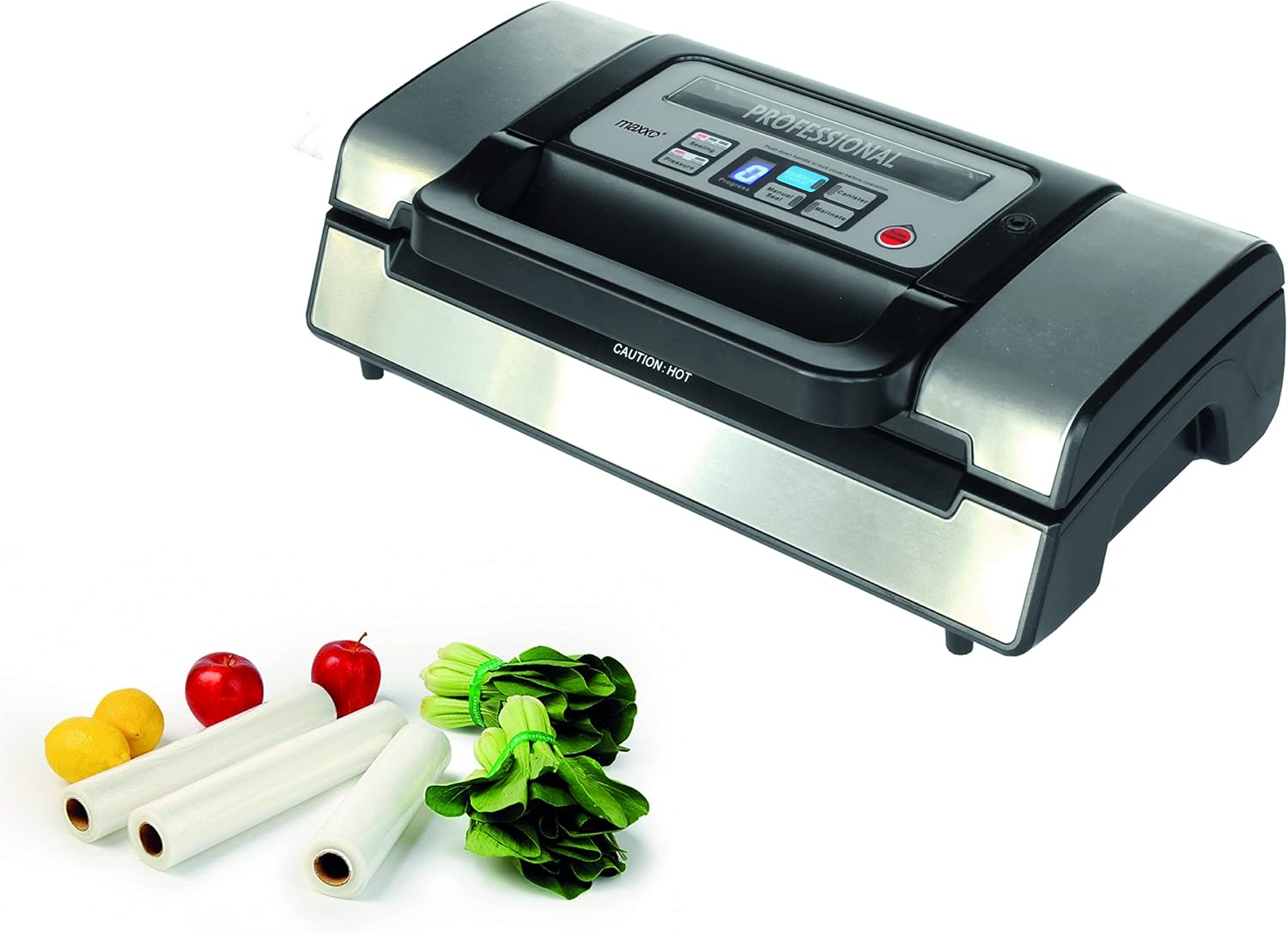 Maxxo VM ChamberLine 40 Professional Food Vacuum Sealer - Vacuum Chamber 72 L/min, Stainless Steel, Double Welding, Vacuum Sealer + 30 Bags Included