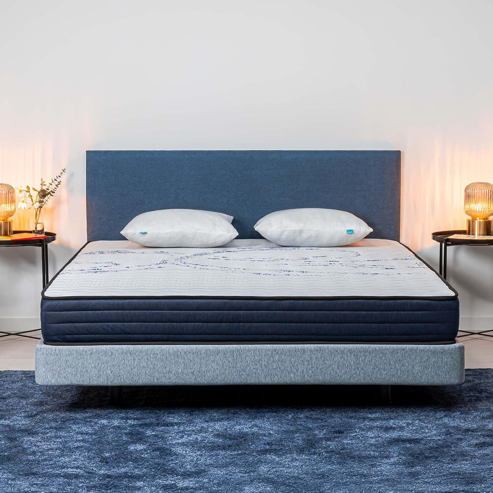 NATURALEX - Matelas PerfectSleep 180x200 - Épais 30 cm - Soutien Mousse à mémoire de Forme - Accueil Blue Latex - Confort Ferme - Respirant - 7 Zones - Réversible - Haute Densité - Fabriqué en Europe