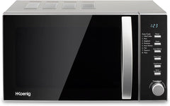 H.Koenig Microwave Oven Grill 2 in 1 VIO9, 25L, 27cm Turntable, 10 Cooking Modes up to 1000W, Defrosting, Combined Cooking, LCD Display [Energy Class A+]