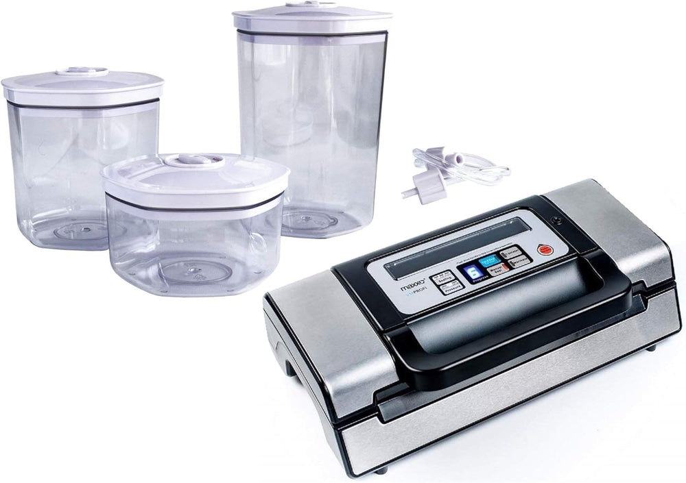 Maxxo VM ChamberLine 40 Professional Food Vacuum Sealer - Vacuum Chamber 72 L/min, Stainless Steel, Double Welding, Vacuum Sealer + 30 Bags Included