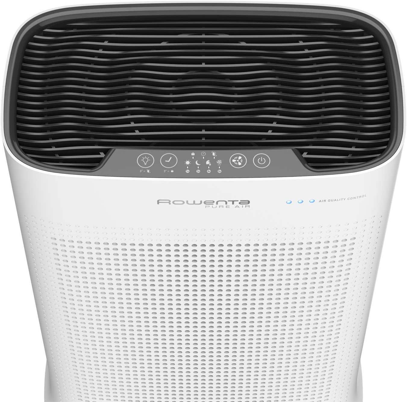 Rowenta Nanocaptur+ Pure Air Purifier, Silent, Automatic, 4 Filtration Levels, Treatment of Allergens and Fine Particles PU3040F0, White