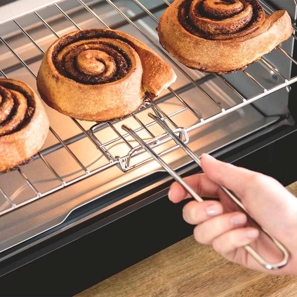 Cecotec Bake&Toast 4600 Black Gyro Countertop Oven, 46 L, 2000 W, 12 Combinable Heating Functions, Includes Rotating Spindle, Crumb Catcher Tray.