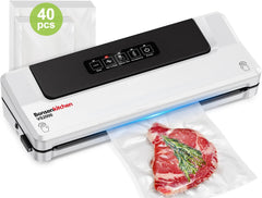 Bonsenkitchen Machine Sous Vide Alimentaire - Appareil de Mise Sous Vide pour La Cuisson Sous Vide et La Conservation des Aliments Frais, Y 40 Compris Les Sacs Sous Vide