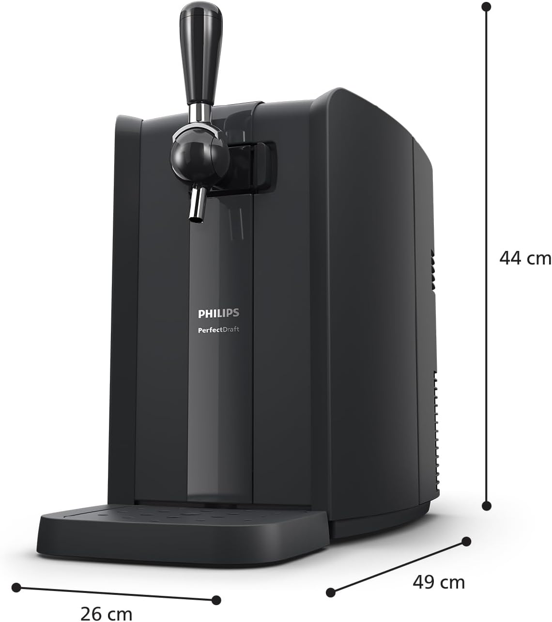 Philips PerfectDraft, Home Beer Dispenser with LCD Display, 6 L Kegs, 70 W (HD3720/25)