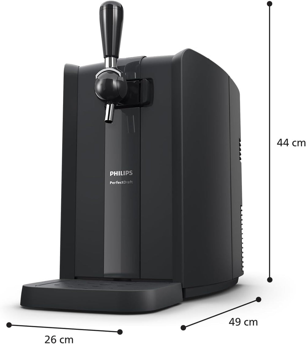 Philips PerfectDraft, Home Beer Dispenser with LCD Display, 6 L Kegs, 70 W (HD3720/25)