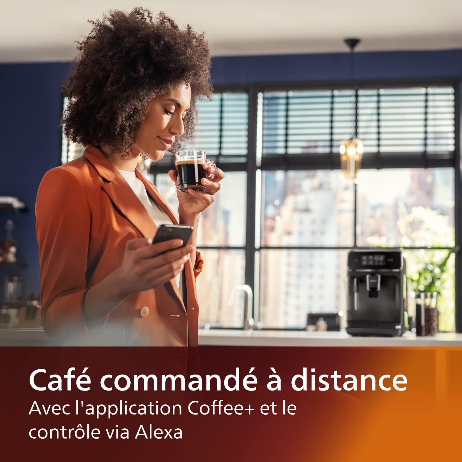 Philips Series 2200 Espresso Machine - Coffee Bean - LatteGo Milk Frother, 3 Coffee Specialties, Intuitive Touch Screen, Glossy Black (EP2231/40)