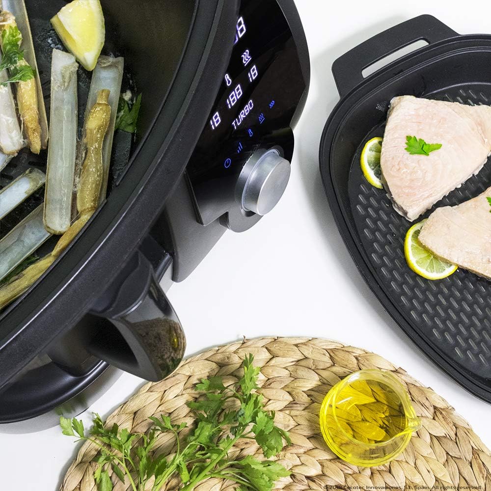 Cecotec Robot de Cuisine Mambo Black. 23 Fonctions, 10 Niveaux de Température, 1700W, 2,5 kg de Pâte, Cruche de 3,3L, 10 Vitesses, Minuterie, Température Réglable de 37 °C à 120 °C