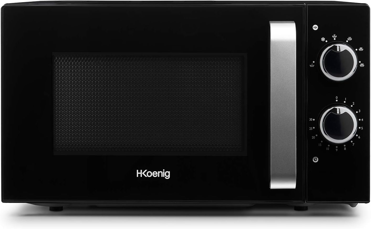 H.Koenig Microwave Oven Grill 2 in 1 VIO9, 25L, 27cm Turntable, 10 Cooking Modes up to 1000W, Defrosting, Combined Cooking, LCD Display [Energy Class A+]