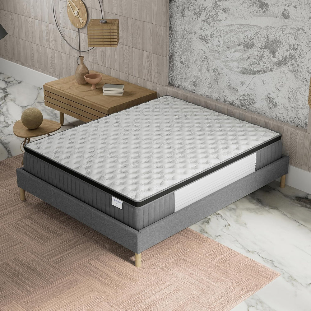 November Elekctra Mattress 120 x 190 cm Hybrid: Pocket Springs+Memory Foam Thickness 30 cm Perfect Tonic Support & Sleeping Independence Sanitized Label (Anti-Bacterial/Dust Mite)