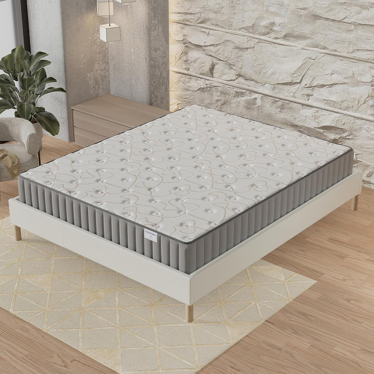 NOVEMBER - Orionis Mattress 120 x 190 cm - Hybrid Technology: HDensity Foam + Memory Foam - Thickness 22 cm - Toning & Wrap Support - Sanitized Label (Anti-Bacterial/Dust Mite)