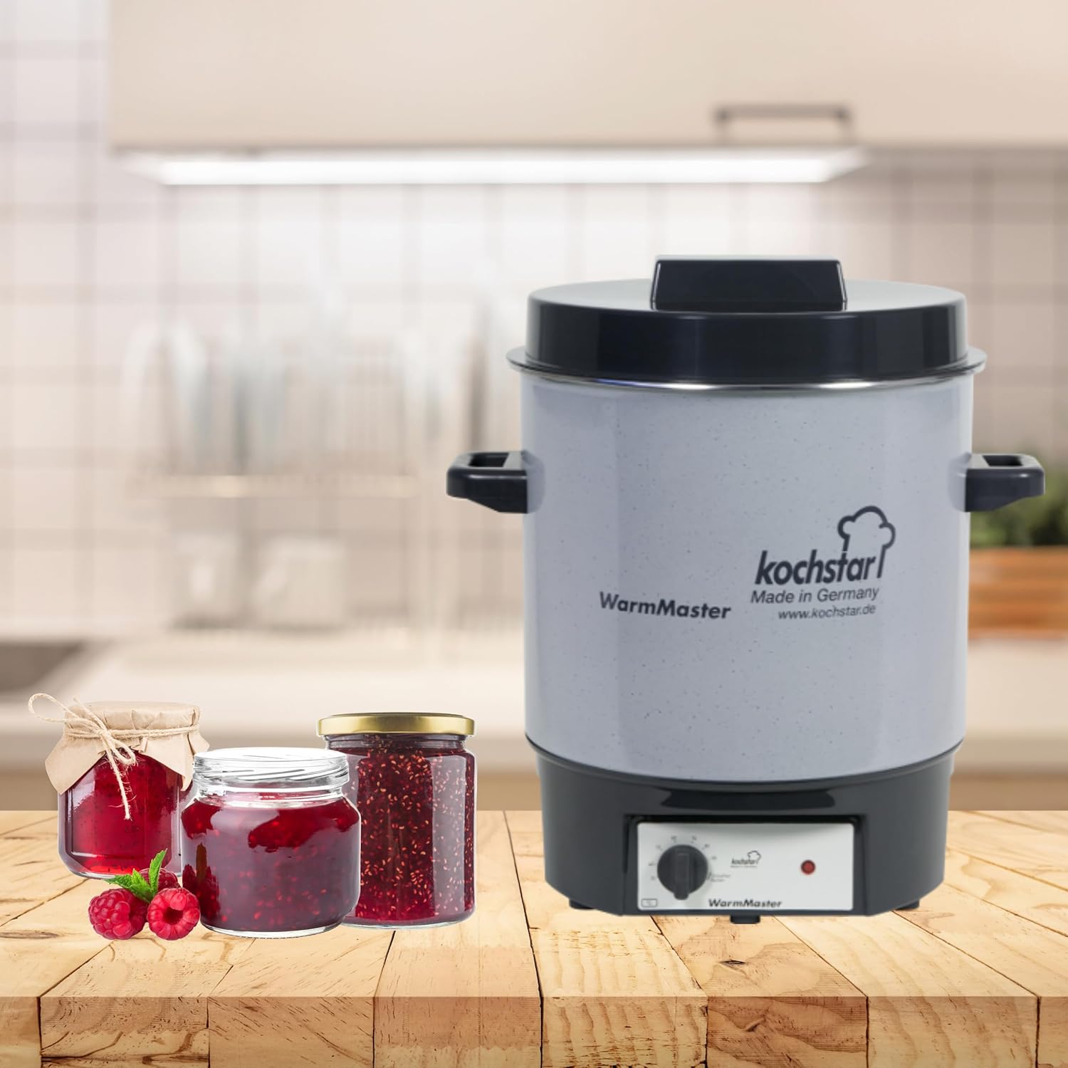 Kochstar K99104035 Electric Sterilizer with Thermostat and Tap 27 Litres 50 x 46.5 x 37 cm Grey