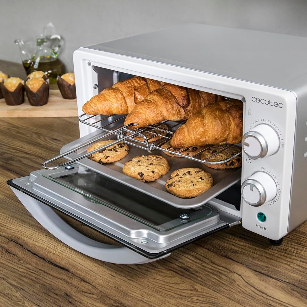 Cecotec Bake&Toast 4600 Black Gyro Countertop Oven, 46 L, 2000 W, 12 Combinable Heating Functions, Includes Rotating Spindle, Crumb Catcher Tray.