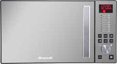 BRANDT - SE2616W - Micro-ondes Solo Electronique 26L – 900W – Autoprogramme 8 positions – 3 mémoires – Programme Speed Defrost – Façade miroir – Cavité énamelite – Blanc