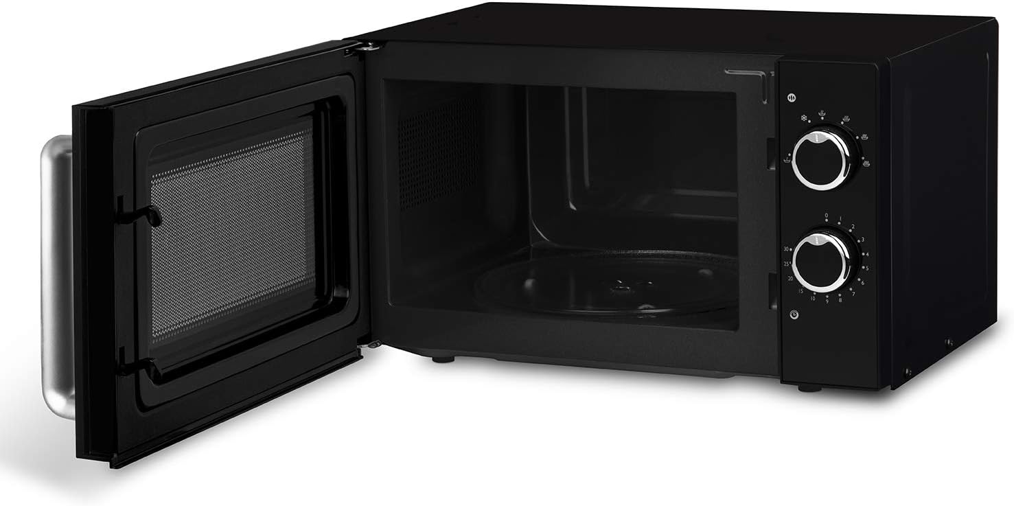 H.Koenig Microwave Oven Grill 2 in 1 VIO9, 25L, 27cm Turntable, 10 Cooking Modes up to 1000W, Defrosting, Combined Cooking, LCD Display [Energy Class A+]