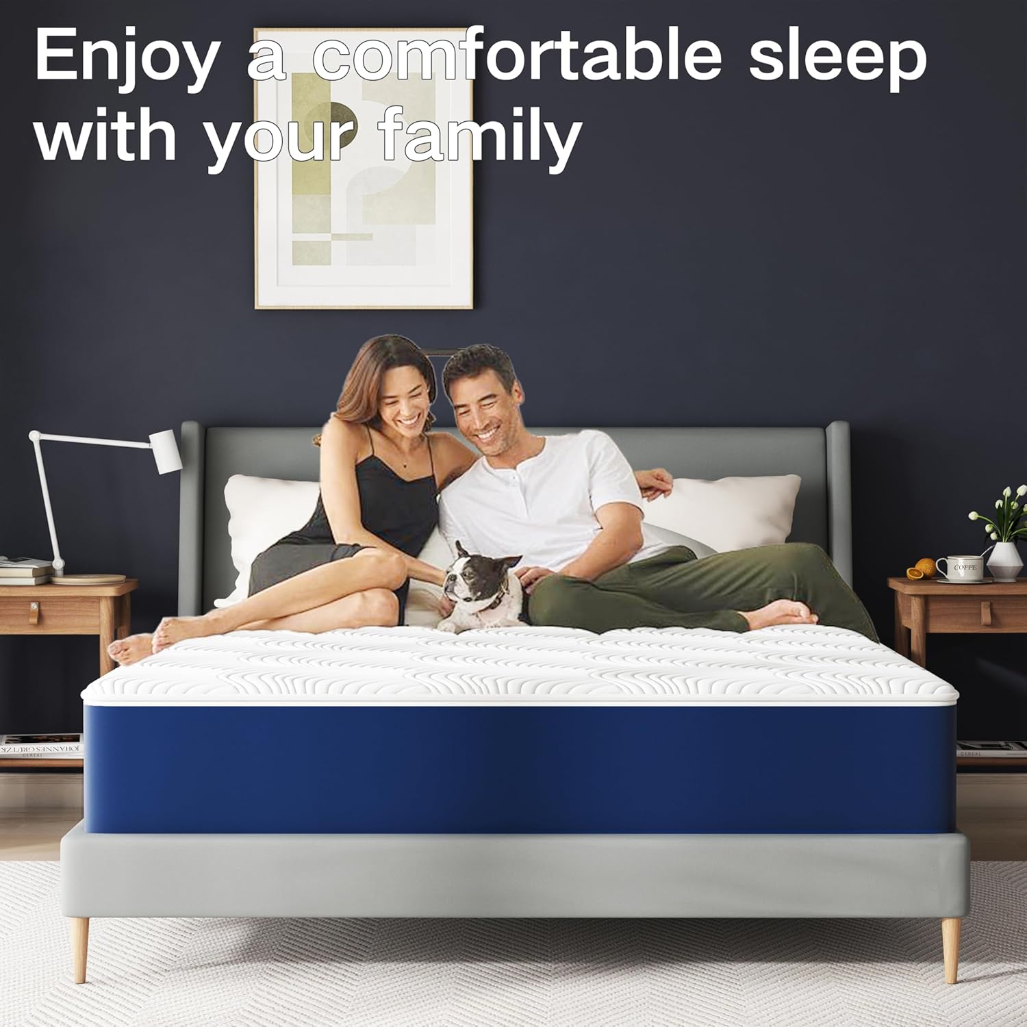 Matoresu Matelas 140x200 Hauteur 25cm, Matelas Hybride à Ressorts Ensachés Indépendant en Mousse à Mémoire de Forme, Tissu Doux pour La Peau&Soutien Confortable, Matelas 2 Personnes Moyenne Ferme