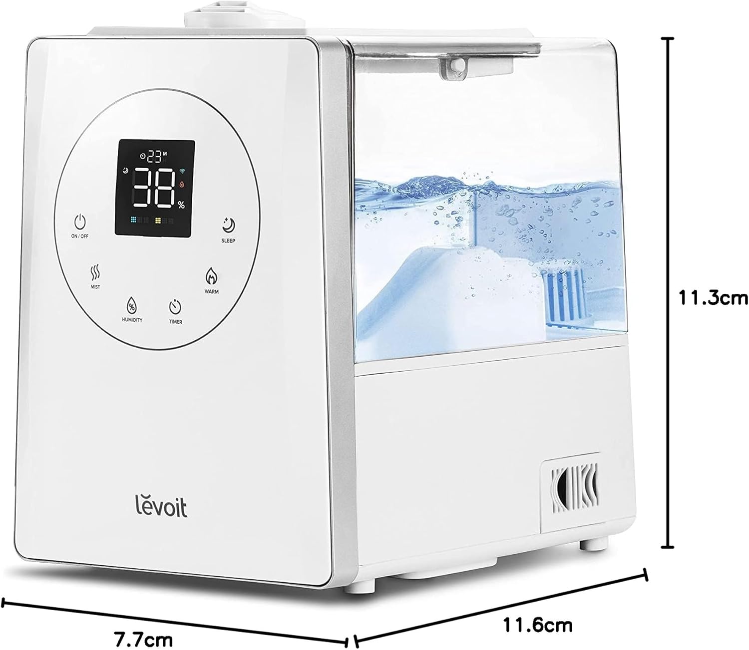 LEVOIT OasisMist 1000S (10L) Smart Humidifier for Home Large Room Bedroom, Last 100 Hours Suitable for Indoor Plant, Cover up to 600ft², Easy Top Fill, Remoter & Voice Control, Auto Mode, Quiet, White