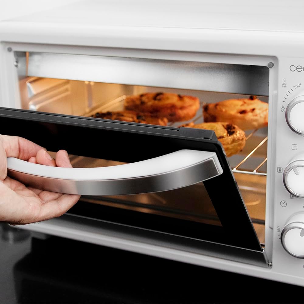 Cecotec Bake&Toast 4600 Black Gyro Countertop Oven, 46 L, 2000 W, 12 Combinable Heating Functions, Includes Rotating Spindle, Crumb Catcher Tray.
