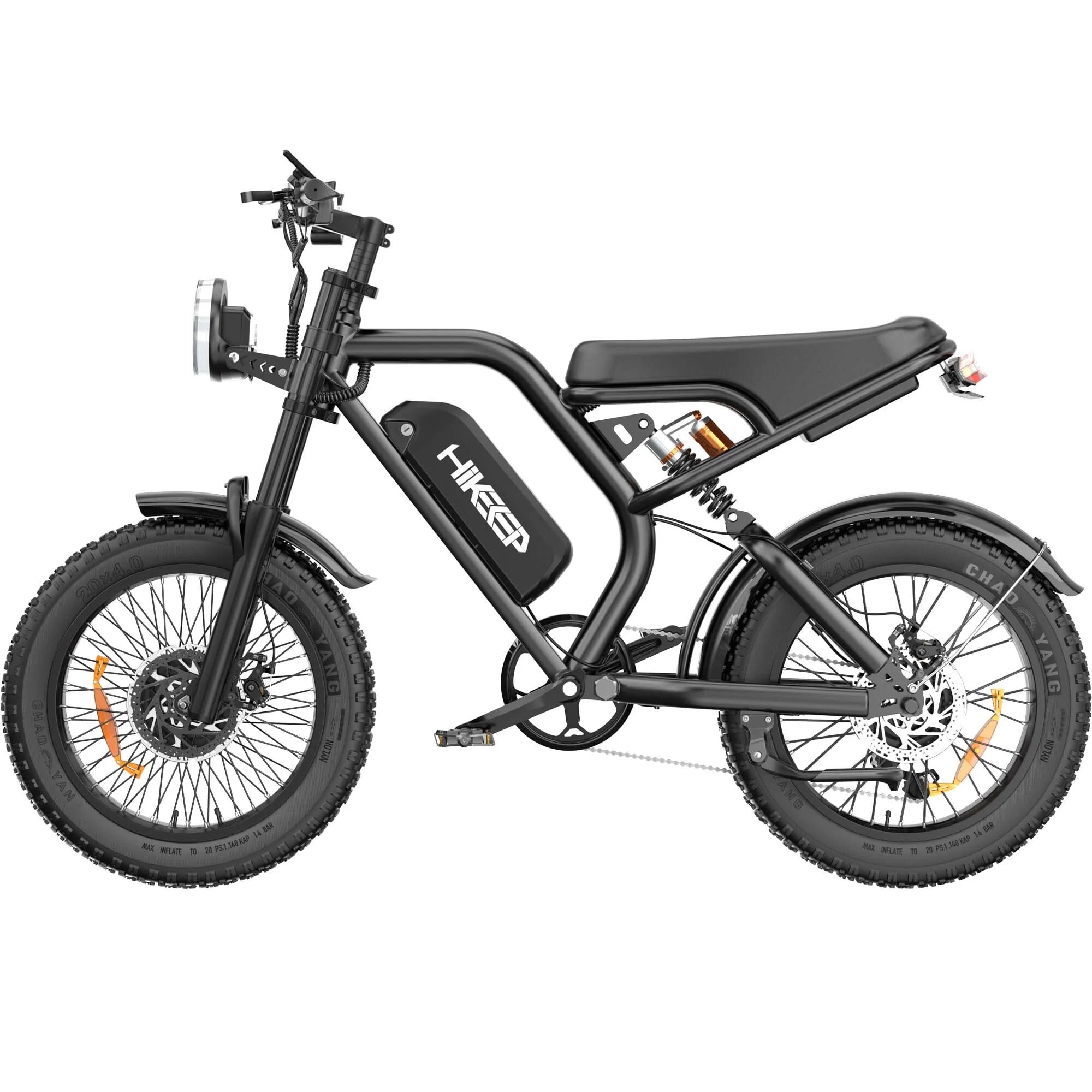 Electric Bike for Adults 20" Fat Tire, Max 32MPH Ebike, 1500W Peak E - Mountain Bike 48V 15ah UL2849