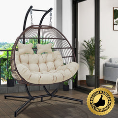 Chaise balançoire avec support,