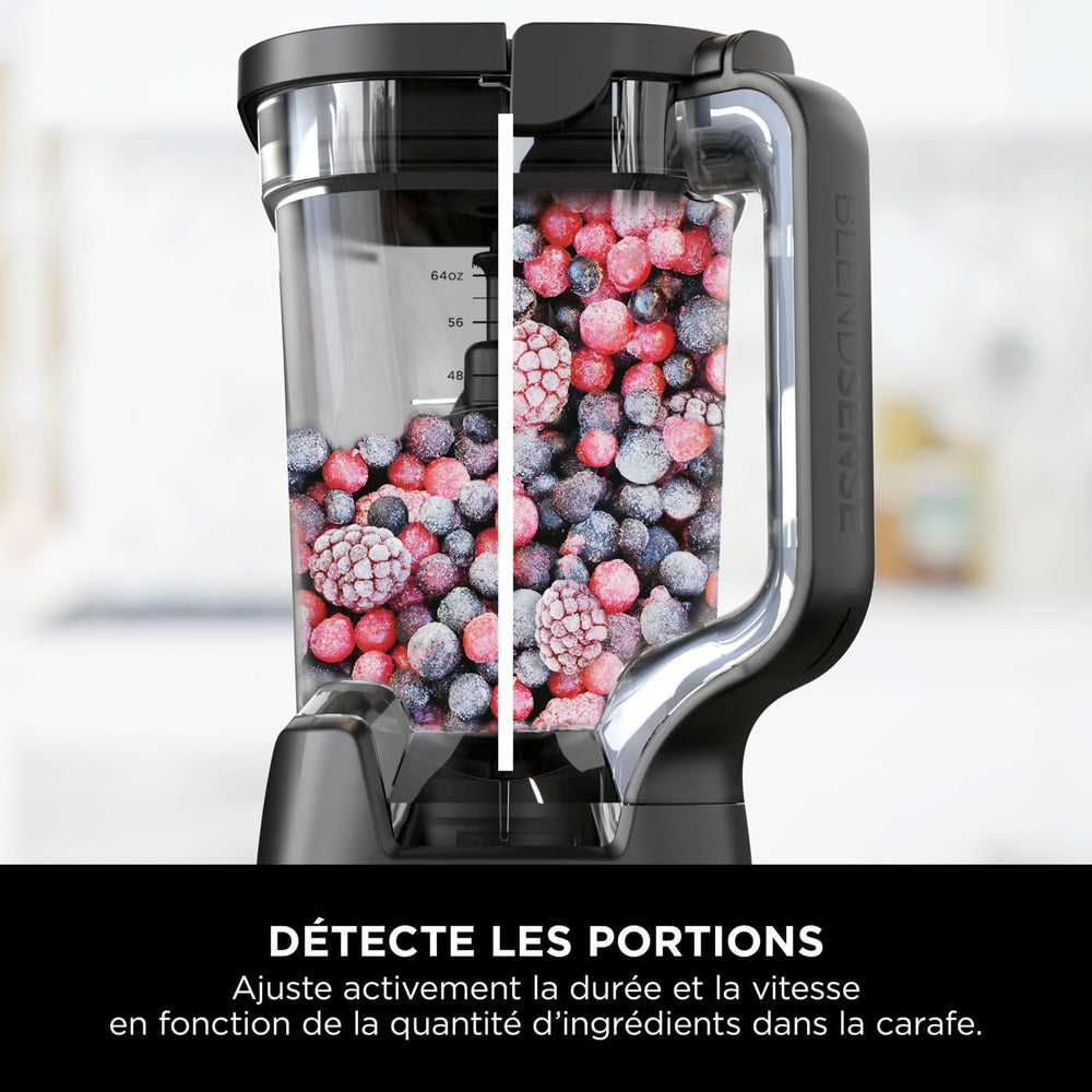 Ninja Detect Power Blender Pro & Single Serve 2-in-1, 1200W Blender with 2L Container, 2 Individual Cups, Blender for Smoothies and Iced Drinks, Vegetable Chopping, Black, TB301EU