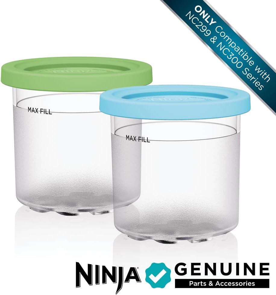 Ninja CREAMi Deluxe Ice Cream & Frozen Treat Maker for Ice Cream, Sorbet, Milkshakes, Frozen Yogurt, & More, 11-in-1, XL Capacity, Silver, Includes (2) Family-Sized 24 oz. Tubs, NC501