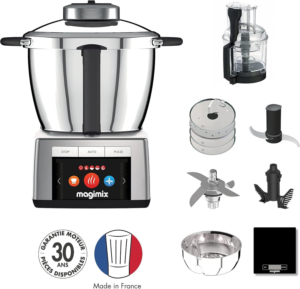 Magimix Cook Expert Chrome 18900 Multi-Function Robot Cooker 3.5L, Professional Motor, Matt Chrome