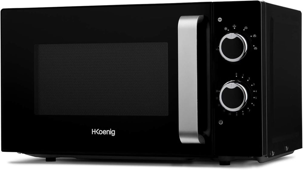 H.Koenig Compact Design Microwave 20L VIO4, Powerful 700W, Turntable 24.5 cm, Multifunction 5 Heating Levels and Defrost Function, Timer up to 30 min, Fast, Worktop