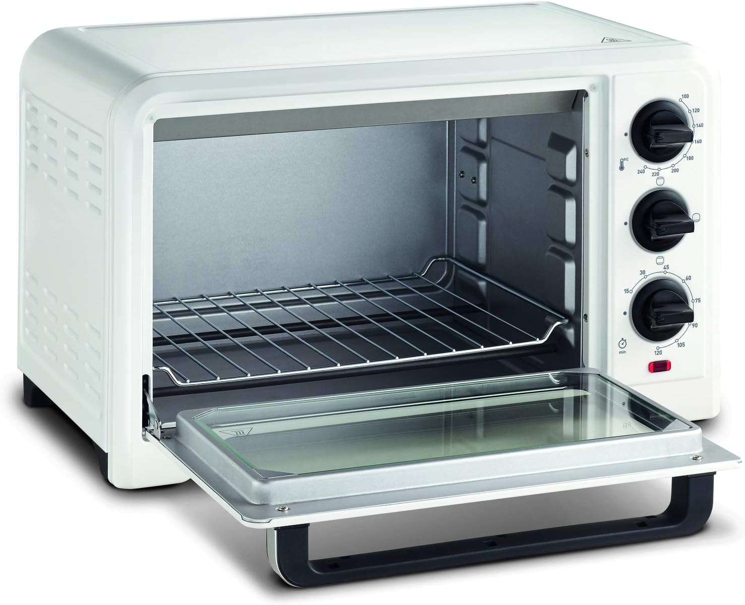 Moulinex Four électrique 39 L, 7 modes de cuisson, Chaleur tournante, Thermostat réglable jusqu’à 240° C, Tournebroche, Minuteur 120 min, Grille réversible, Optimo noir OX485810