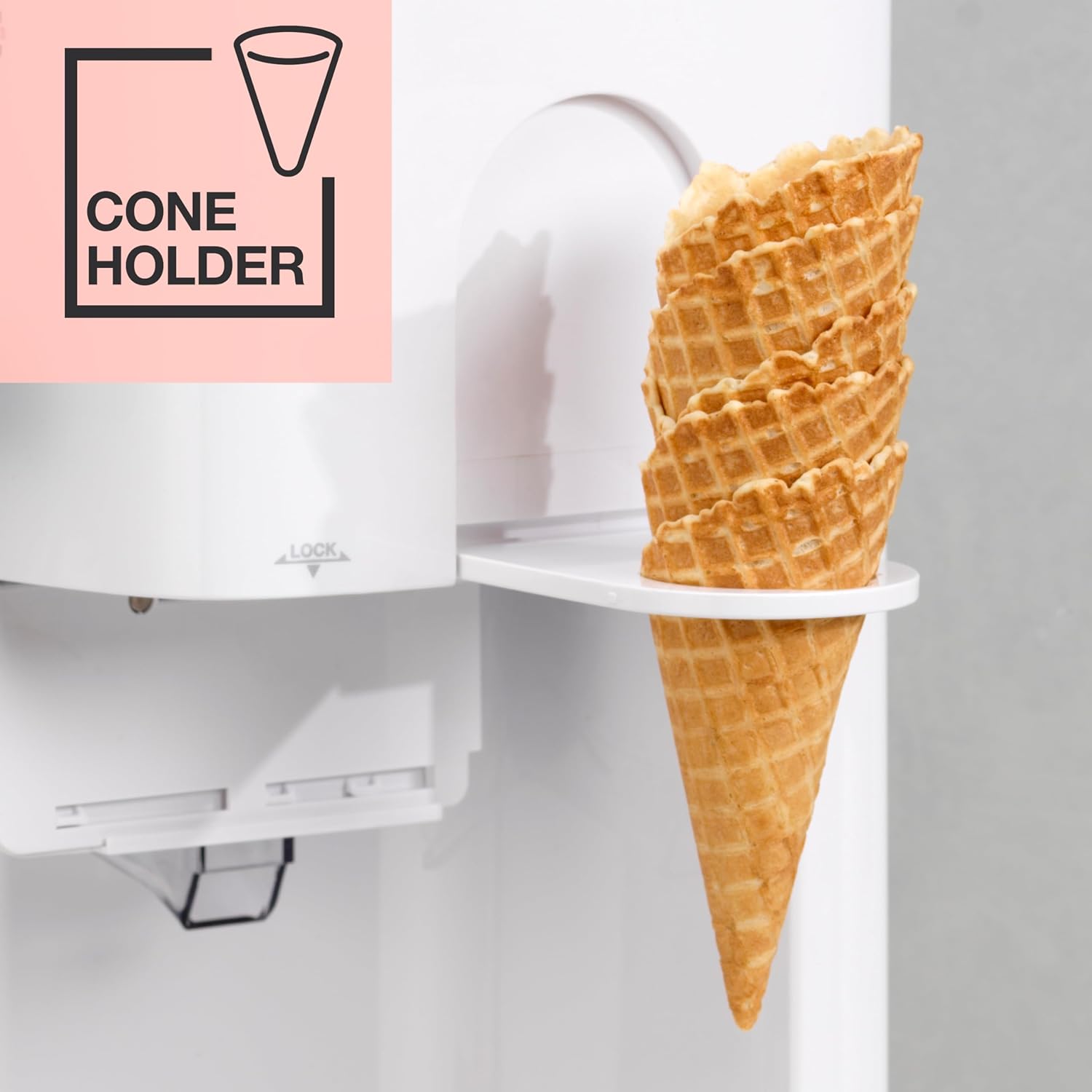 Cuisinart Sorbetière | machine à crème glacée, yaourt glacé, gelato, sorbet, sans produits laitiers | Distributeur de garniture | facile à utiliser | 1.42L fait 6 portions | Prêt en 20mins | ICE48U