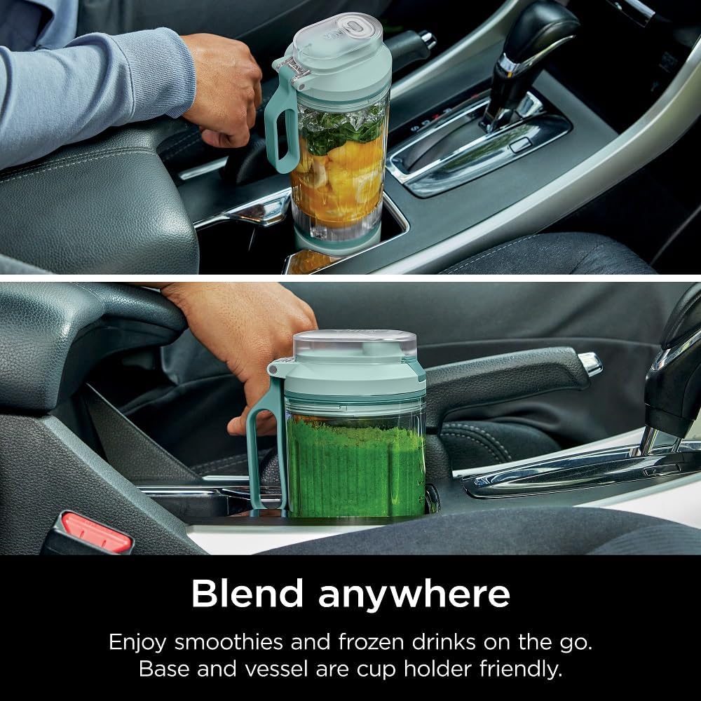 Ninja Blast Max, Portable Blender + Twist & Go, Personal Smoothie, Blend, Ice Crush, 3 Programs, Cordless, 22 oz removable Vessel, Dishwasher Safe, Leakproof, Navy, BC251NV