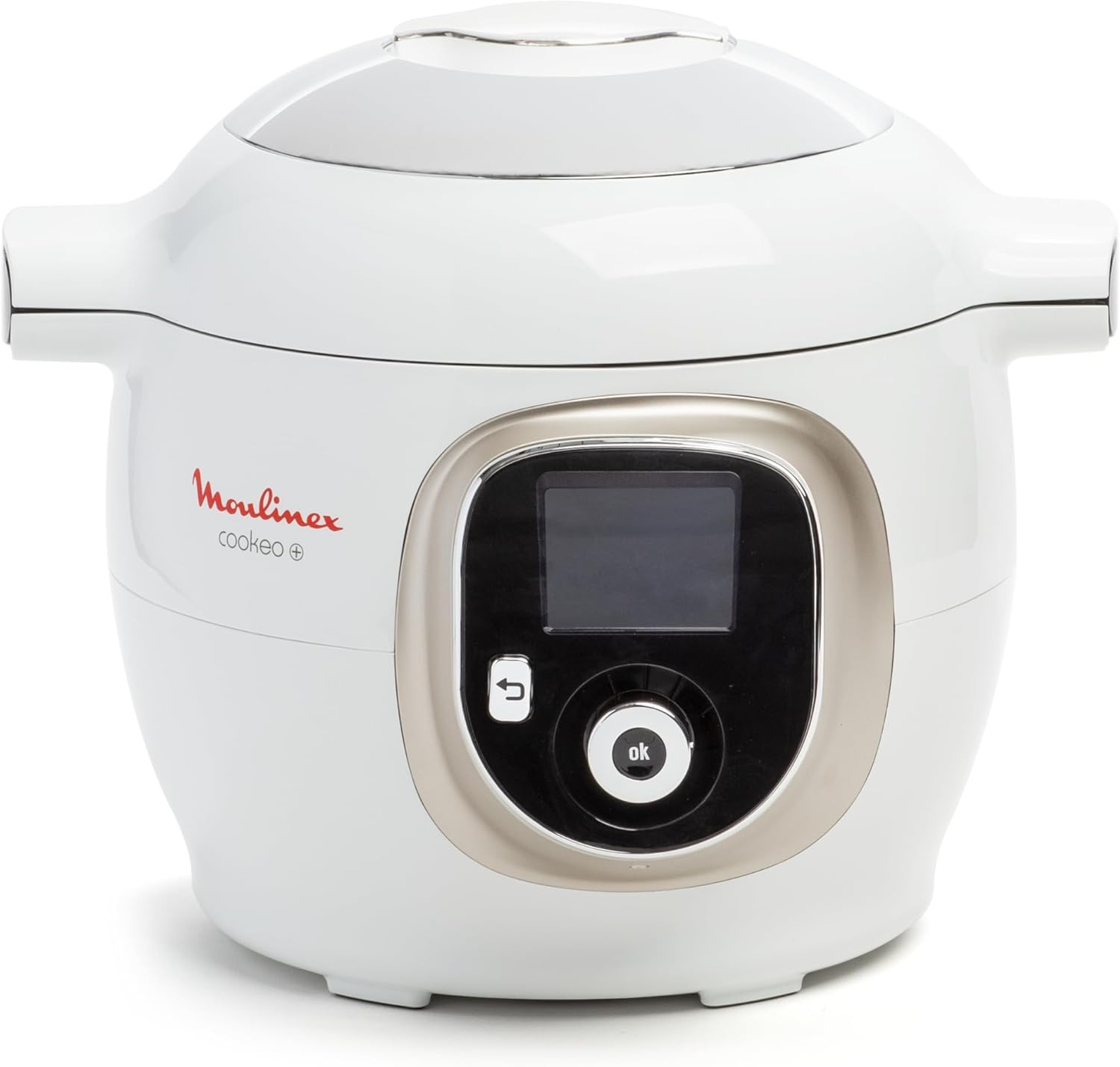 Moulinex Cookeo Mini Smart High Pressure Multicooker, 3L, 2 People, 150 Built-in Recipes, Unattended Cooking, Step-by-Step Guide, Compact, Moulinex App CE880410