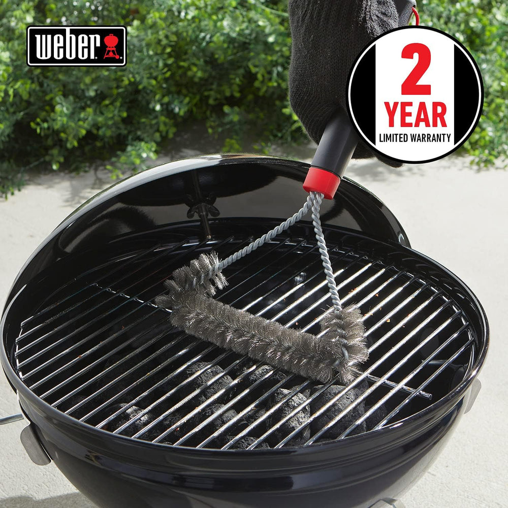 Weber Q1400 Barbecue électrique, surface de cuisson 43 x 32 cm, nomade, grille en fonte émaillée divisée en 2 parties, couvercle et cuve en fonte d'aluminium - Gris foncé (52020053)