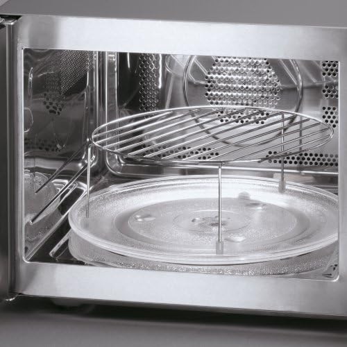 SEVERIN Four à micro-ondes 30 L, 2 500 W, avec fonction gril et chaleur tournante, avec 5 niveaux de puissance, 10 programmes automatiques, Inox/Noir, MW 7775