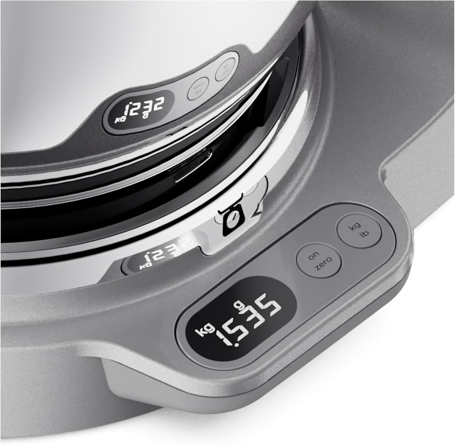 Kenwood Titanium Chef Baker KVC65.001WH, Pastry Robot with Integrated Scales, Including 3-Piece Pastry Set, Spatula & Splash Protection, 1200 W, White