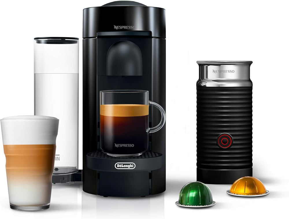 Nespresso Vertuo Plus Coffee and Espresso Maker By De'Longhi, Ink Black