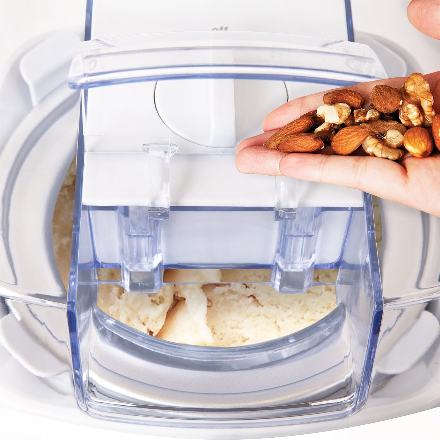 Duronic IM540 Machine à glace et sorbetière électrique Cuve amovible en inox de 1,5 litres Turbine idéale pour créer des glaces sorbets yaourts glacés crèmes glacée et desserts faits maison