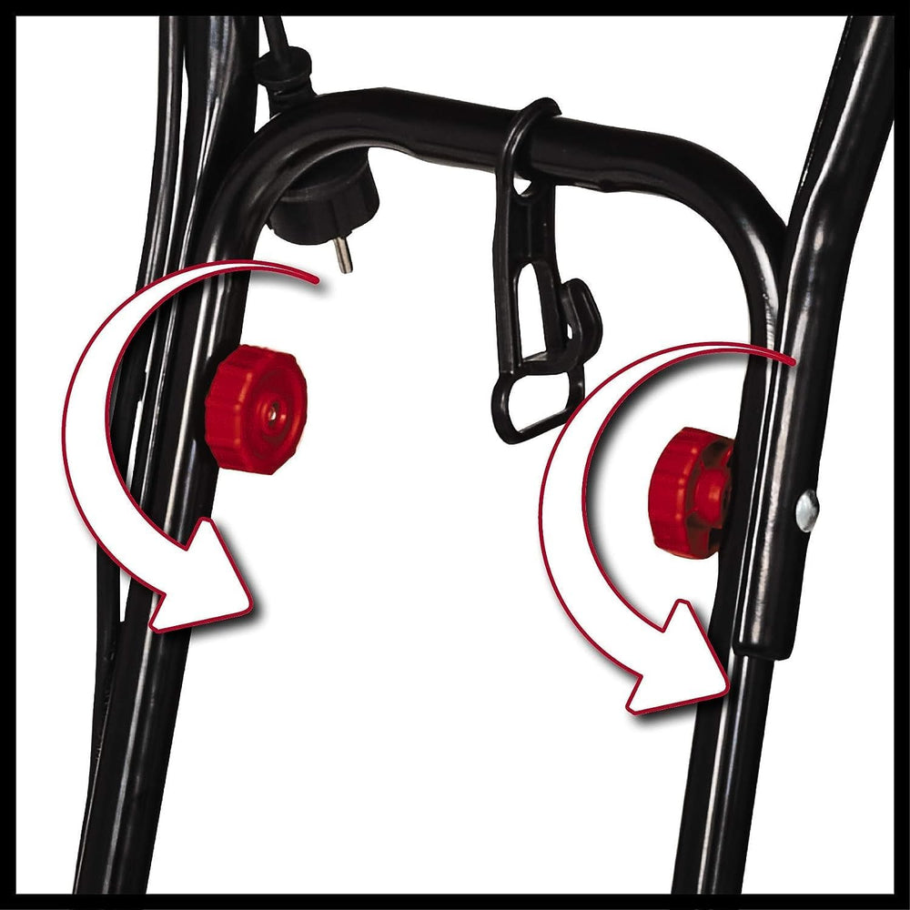 Einhell Motobineuse électrique GC-RT 1545 M (puissance de 1 500 W, moteur série, interrupteur de sécurité 2 points, débrayage anti-surcharge, guidon repliable, fraises de binage robustes)