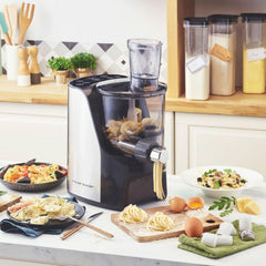 riviera&bar - Machine à Pâtes Automatique en Métal PMP500 - 4 Programmes, Ventilation pour Séchage Rapide, Vis Inox - Tous Types de Pâtes Maison - 39x35,5x23 cm