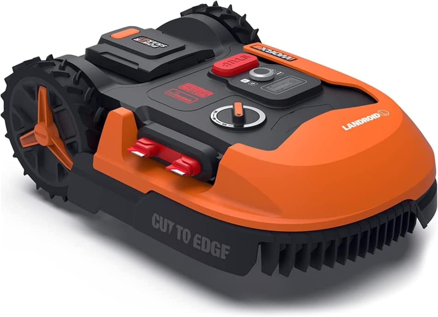 WORX LANDROID Vision WR206E.1, Robot Tondeuse sans Fil périphérique 600 m² Surf.Max 700 m², Installation en 30 Min, Caméra 4K + IA Adaptative, évite Tous Les Obstacles, Coupe des Bordures, Multizone