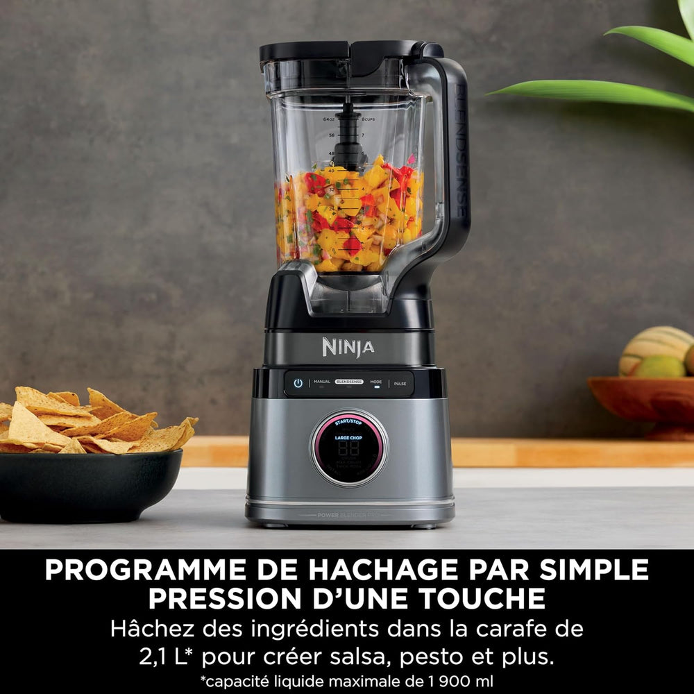 Ninja Detect Power Blender Pro & Single Serve 2-in-1, 1200W Blender with 2L Container, 2 Individual Cups, Blender for Smoothies and Iced Drinks, Vegetable Chopping, Black, TB301EU