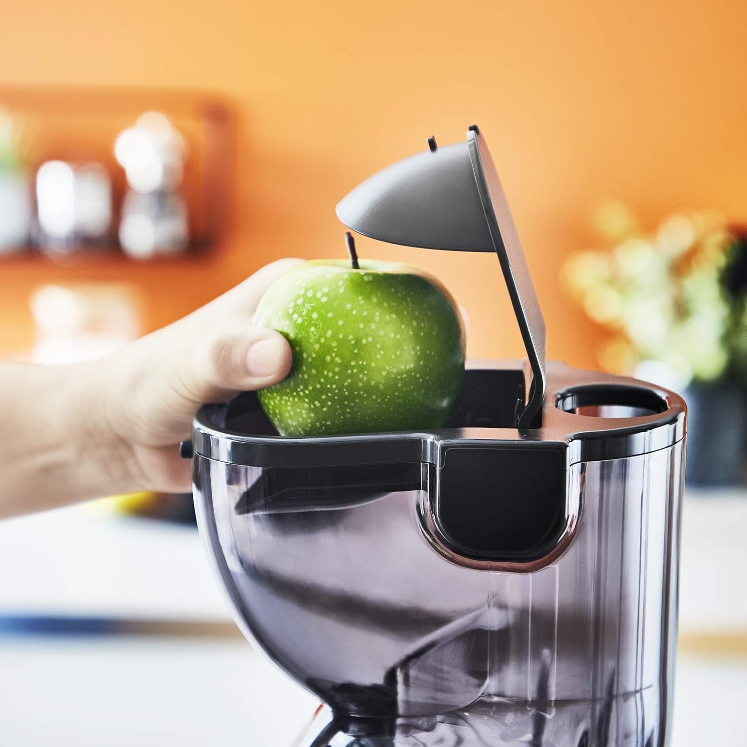 Moulinex Juice & Clean ZU420E10 Fruit and Vegetable Juice Extractor, Vitamin Juice, Press, 150 W, 42 to 83 RPM, Fresh Fruit Juice, Jam, Grout, Sorbet, Automatic Cleaning