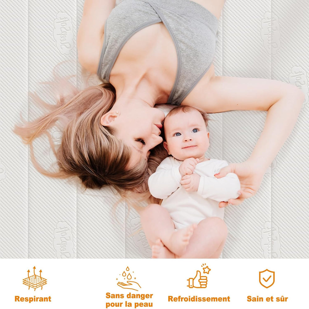 MOLPHIT Oeko-TEX Certified Mattress 90 x 190 cm, Thickness 25 cm, Independent Pocket Sprung Mattress, Adult and Children's Bed Mattress, Single Mattress, Perfect Support, Durable and Quiet