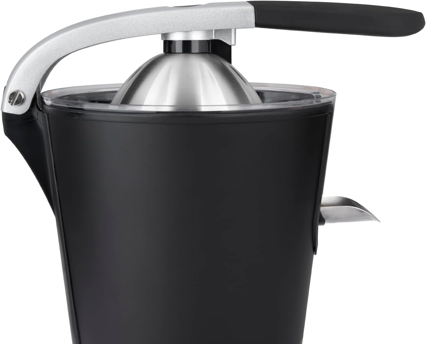 H.Koenig AGR80 160W Professional Electric Citrus Juicer Stainless Steel Lever and Filter Drip Free BPA Free Dishwasher Safe Parts